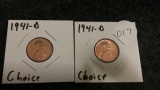1941-D & 1941-D wheat cents