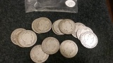 Bag of 15 Barber Half Dollars