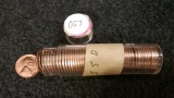 Roll (50 coins) BU 1955-D wheat cents