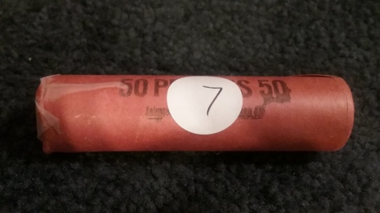 Roll of 50 Wheat cents Unsearched by us