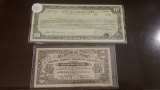 City of Lincoln Park Michigan $10 interest note and southern oil states coupon