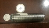 Almost full roll (49) of 1943-D Steel Wheat cents