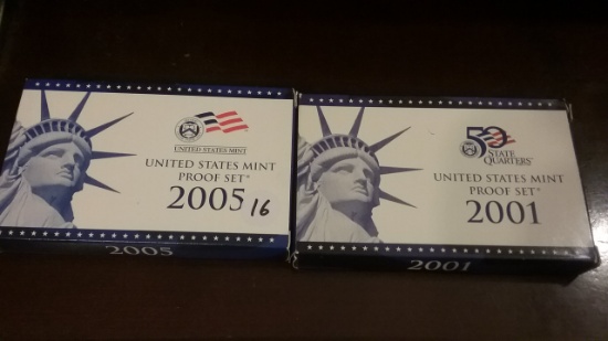 2001 & 2005 Proof Set