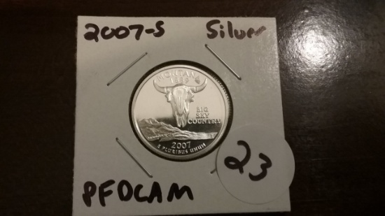 2007-S Silver Proof Deep Cameo State Quarter