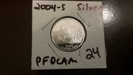 2004-S Silver Proof Deep Cameo State Quarter