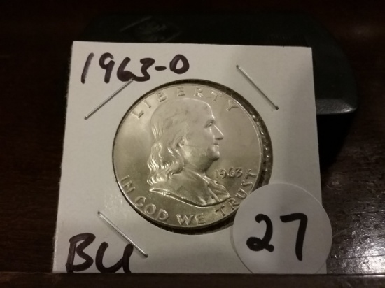 1963-D Franklin Half Dollar GEM