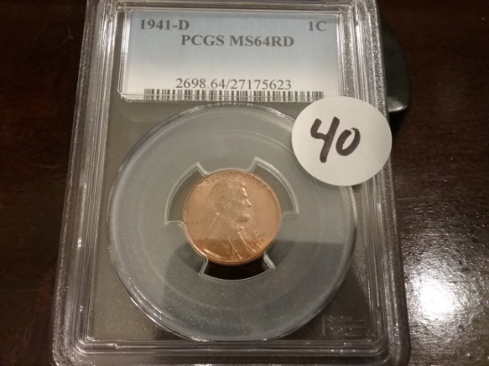 PCGS 1941-D MS-64 One cent