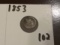 1853 Silver 3-cent Trime