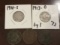 1918-S, 1913-D ty 1 Buffalo Nickels, 1817, 1850, 1817 Large Cents