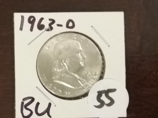 1963-D Franklin Half Dollar BU