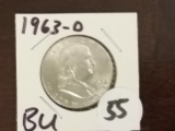 1963-D Franklin Half Dollar BU