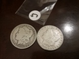 1890-S and 1883-S Morgan Dollars