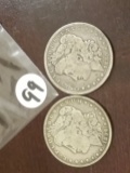 1896 and 1880 Morgan Dollars