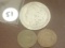 1884-O Morgan Dollar, 1864 and 1865 (Fancy 5) 2-Cent Pieces