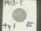 1913-S Type 1 Buffalo Nickel (Key Date)