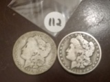 1881 and 1900-O Morgan Dollars
