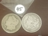 1879-S and  1887-O Morgan Dollar