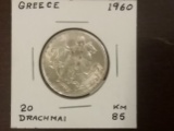 Greece 1960 20 Drachmai GEM BU