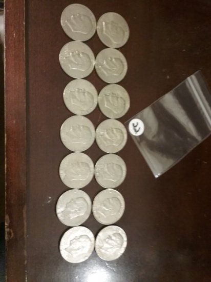 Bag of 22 Eisenhower Dollars