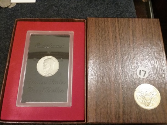 1972-S Proof Silver Eisenhower Dollar