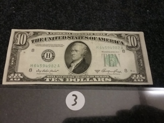 1950-A $10 Green Seal