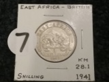 East Africa-British 1941 Shilling