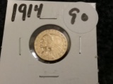 GOLD 1914 $2.5 Indian