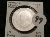 Germany 2004F Moerike 10 euro proof/prooflike