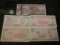 Five pieces of Foreign Currency…all uncirculated
