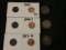 1944, 1944-S, 1956-d BU RED Wheat cents and 1817, 1850, and Unknown Large Cents