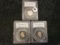 PCGS 1973-S 1983-S, and 1985-S 5 cent PR 69 DCAM