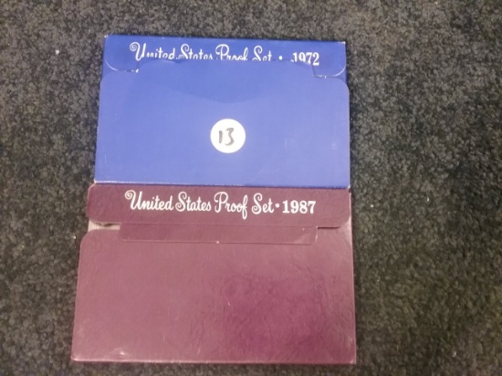 1972 and 1987 Proof Sets