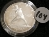 1992 $1 Silver Commemorative (Baseball Olympics)