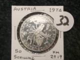 Austria 1974 50 Schilling Proof/prooflike