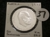 Austria 1973 50 schilling Proof
