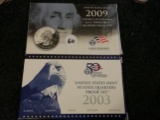 2009 and 2003 Proof State Quarters sets