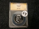 ANACS 1963 50 cent PF 67
