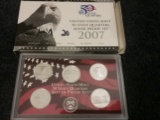 2007 Silver Proof State Quarter set