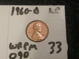 1960-D Large Date BU Cent WRPM-090
