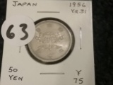 Japan 1956 50 yen