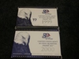 1999 and 2000 Proof State Quarters sets