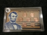 Seven Coin 1982 Lincoln Cent collection