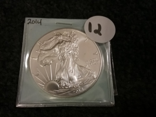2014 American Silver Eagle Uncirculated coin