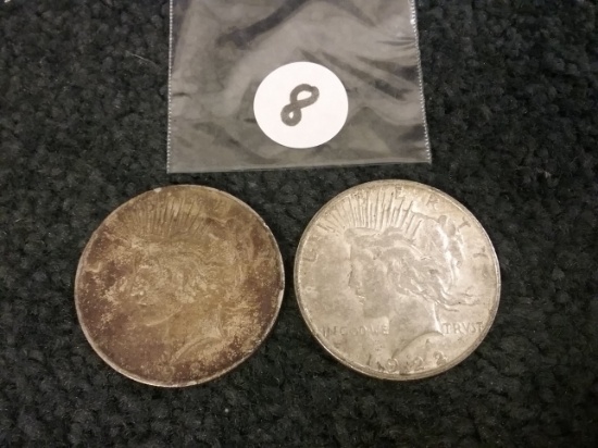 1922-D and 1923 Silver Dollars