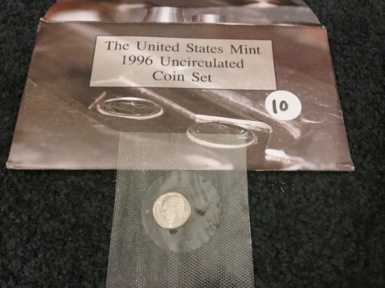 1996 Mint Set KEY DATE with KEY 1996-W DIME