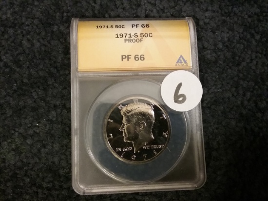 ANACS 1971-S 50 Cent Kennedy Half Dollar Proof