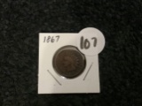1867 Indian Cent in good