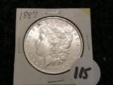 VAM!!! 1887 Morgan Dollar in MS-63