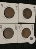 KEY DATE!! 1872 Indian cent and 1882, 1883, and 1888 Indians