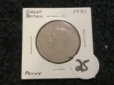 Great Britain 1931 Penny in XF